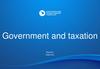 Government and taxation