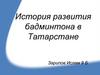 История развития бадминтона в Татарстане
