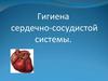 Гигиена сердечно-сосудистой системы