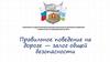 Правильное поведение на дороге — залог общей безопасности
