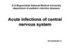 Acute infections of central nervous system