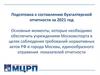 Подготовка к составлению бухгалтерской отчетности за 2021 год