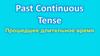 Past continuous tense