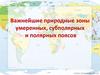 Важнейшие природные зоны умеренных, субполярных и полярных поясов