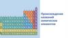 Происхождение названий химических элементов