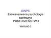 SWPS Zaawansowana psychologia społeczna