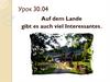 Auf dem Lande gibt es auch viel Interessantes. 7 класс