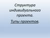 Структура индивидуального проекта. Типы проектов