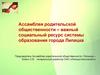 Ассамблея родительской общественности – важный социальный ресурс системы образования города Липецка