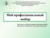 Мой профессиональный выбор