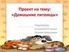 Домашние питомцы