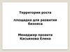 Территория роста, площадка для развития бизнеса
