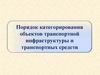 Порядок категорирования объектов транспортной инфраструктуры и транспортных средств