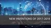 New inventions of 2017-2018