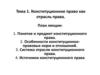 Конституционное право как отрасль права