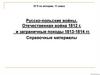 Русско-польские войны. Отечественная война 1812 г. и заграничные походы 1813-1814 гг. Справочные материалы