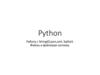 Python. Работа с StringIO,json,xml, Sqlite3. Файлы и файловая система