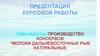 Производство консервов. Молоки дальневосточных рыб натуральные