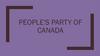 People's Party of Canada