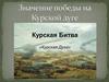 Значение победы на Курской дуге. Курская Битва «Курская Дуга»