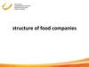 Structure of food companies
