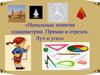 Прямая, отрезок, луч, угол