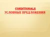 Conditionals. Условные предложения