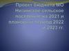 Проект бюджета МО Низинское сельское поселение