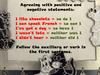 Agreeing with positive and negative statements