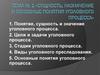 Сущность, назначение и основные понятия уголовного процесса