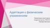 Адаптация к физическим упражнениям