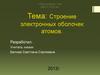 Строение электронных оболочек атомов