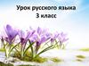 Урок русского языка. 3 класс