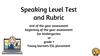 Speaking Level Test