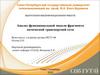 Анализ функциональной модели фрагмента оптической транспортной сети