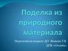Поделка из природного материала