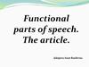 Functional parts of speech