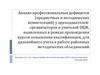 Анализ профессиональных дефицитов (предметных и методических компетенций) у преподавателей-организаторов и учителей ОБЖ