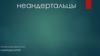Кто такие неандертальцы?