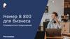 Номер 8 800 для бизнеса