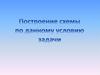 Построение схемы по данному условию задачи