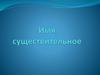 Имя существительное. Тема № 4