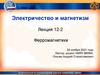Электричество и магнетизм. Лекция 12-2. Ферромагнетики