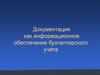 Документация как информационное обеспечение бухгалтерского учета