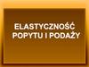 Elastyczność popytu i podaży