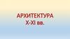 Архитектура х-хi вв.. Жилище древних славян