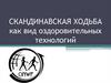 Скандинавская ходьба как вид оздоровительных технологий
