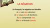 La négation