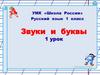 Звуки и буквы. Минутка чистописания