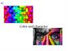 Color and character